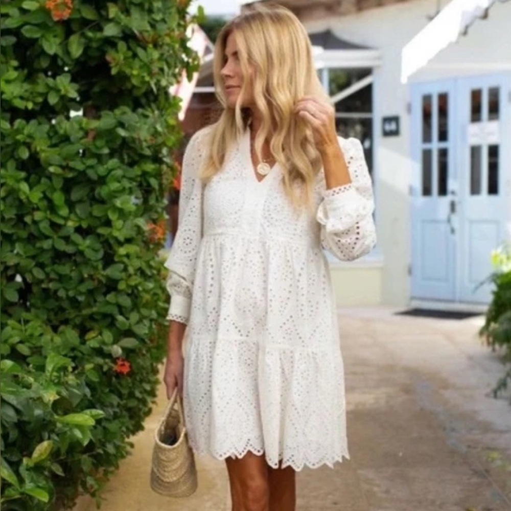 Marea by Liz Joy White Eyelet Dress